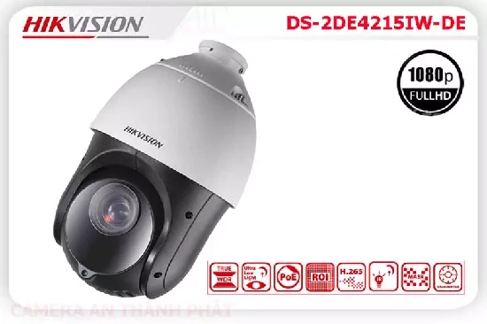  Camera IP HIKVISION  DS-2DE4215IW-DE,Camera IP HIKVISION DS-2DE4215IW-DE là dòng camera quan sát Speed dome chuyên dụng.Camera được tích hơp công nghệ hình ảnh FULL HD 2.0 Megapixel.Camera có thiết kế chắc chắn .Chức năng PTZ quay xoay 360 hoạt động nhanh hiệu quả. Camera phù hợp cho cac 