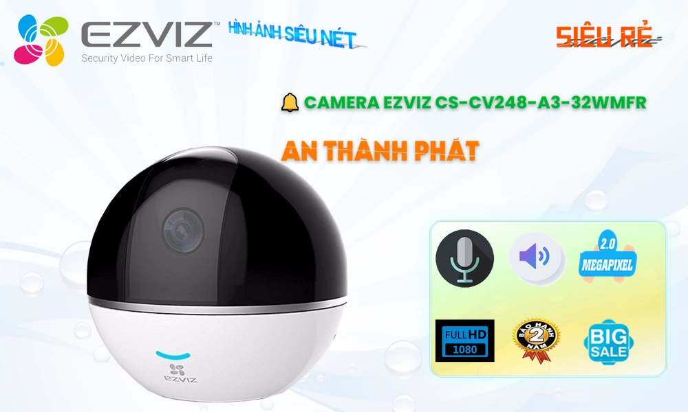 CS-CV248-A3-32WMFR Camera Chính Hãng Wifi Ezviz ❇