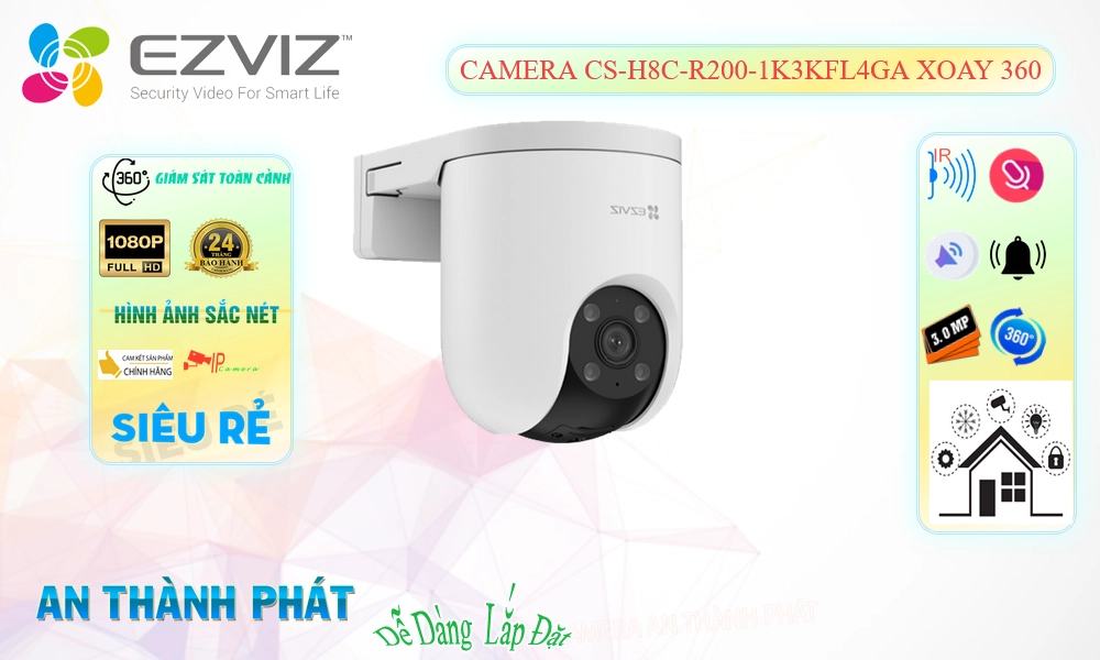 CS-H8c-R200-1K3KFL4GA Camera Wifi Wifi Ezviz CS-H8c-R200-1K3KFL4GA Camera Wifi Wifi Ezviz