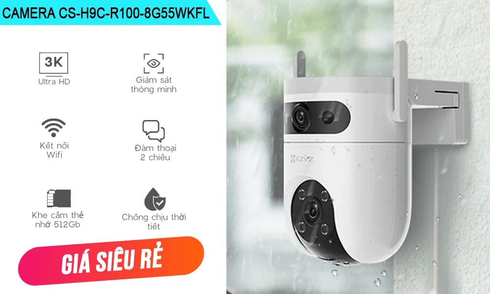 CS-H9c-R100-8G55WKFL sắc nét Wifi Ezviz CS-H9c-R100-8G55WKFL sắc nét Wifi Ezviz