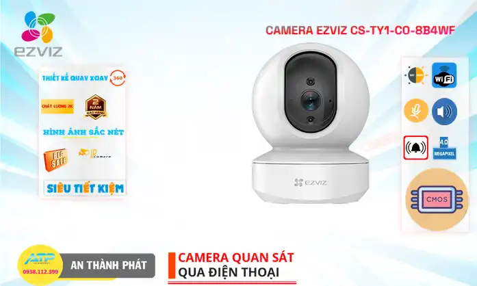 CS-TY1-C0-8B4WF sắc nét Wifi Ezviz CS-TY1-C0-8B4WF sắc nét Wifi Ezviz