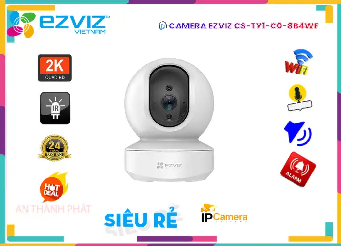 CS-TY1-C0-8B4WF sắc nét Wifi Ezviz CS-TY1-C0-8B4WF sắc nét Wifi Ezviz