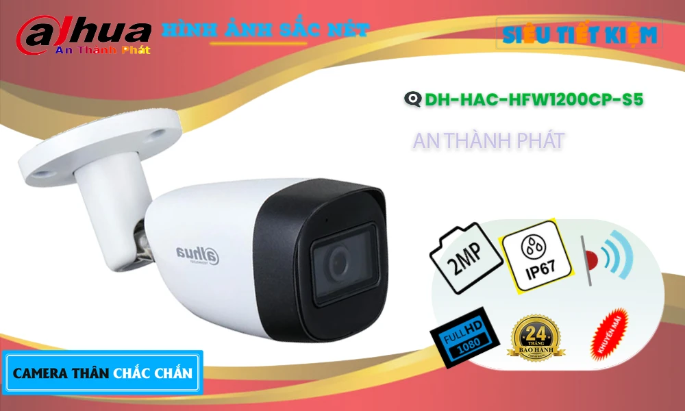 DH-HAC-HFW1200CP-S5 sắc nét Dahua