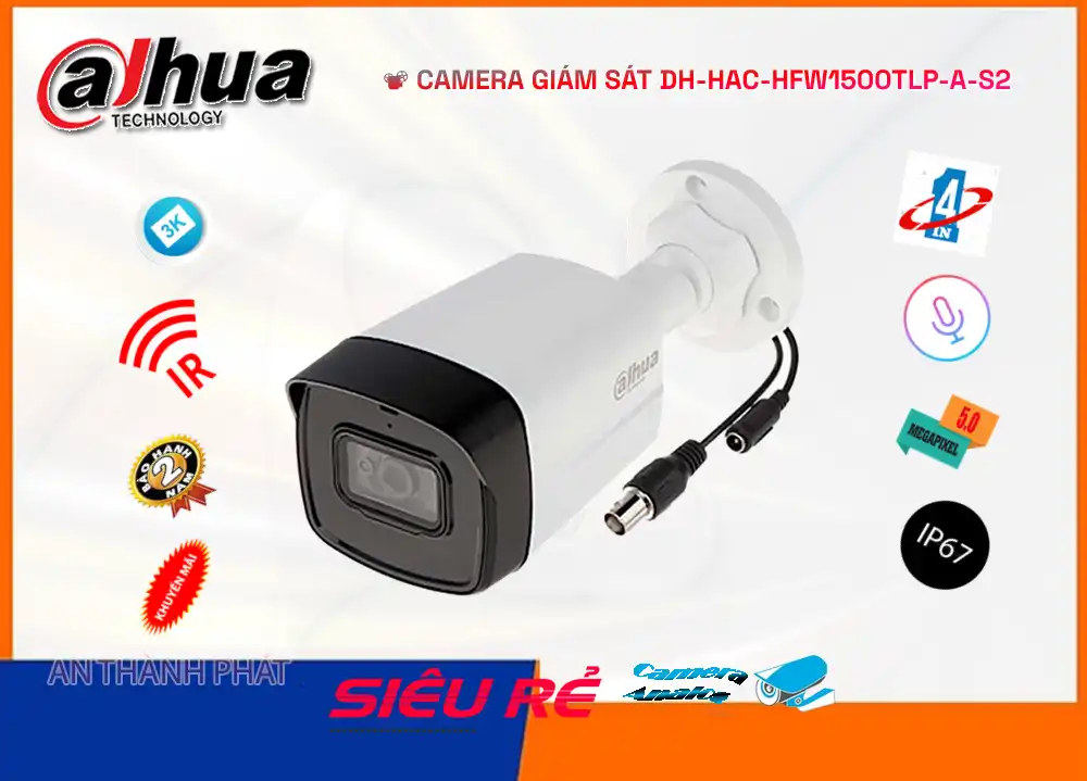 DH-HAC-HFW1500TLP-A-S2 sắc nét Dahua