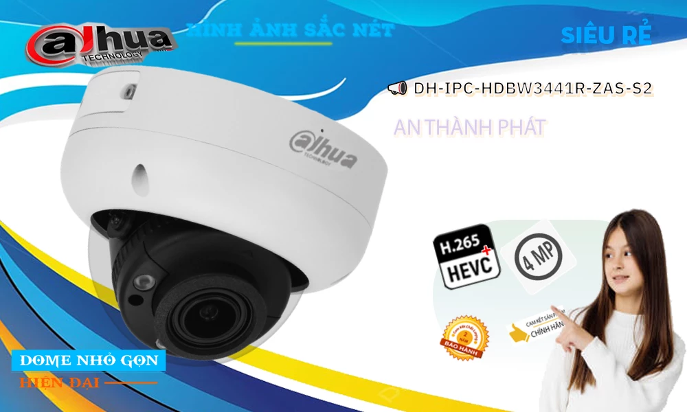 Camera Dahua DH-IPC-HDBW3441R-ZAS-S2