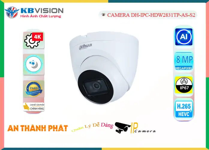DH-IPC-HDW2831TP-AS-S2 sắc nét Dahua