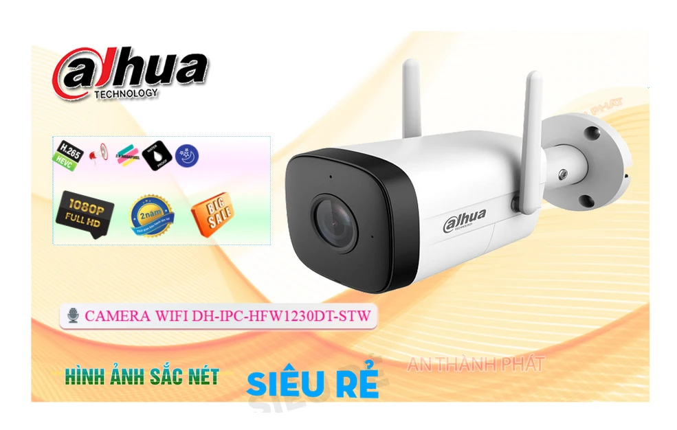 Camera IP Dahua DH-IPC-HFW1230DT-STW độ phân giải Full HD