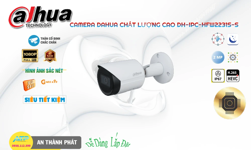 DH-IPC-HFW2231S-S Dahua đang khuyến mãi