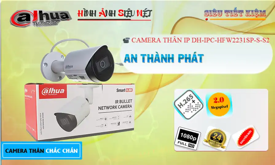 DH-IPC-HFW2231SP-S-S2 sắc nét Dahua DH-IPC-HFW2231SP-S-S2 sắc nét Dahua
