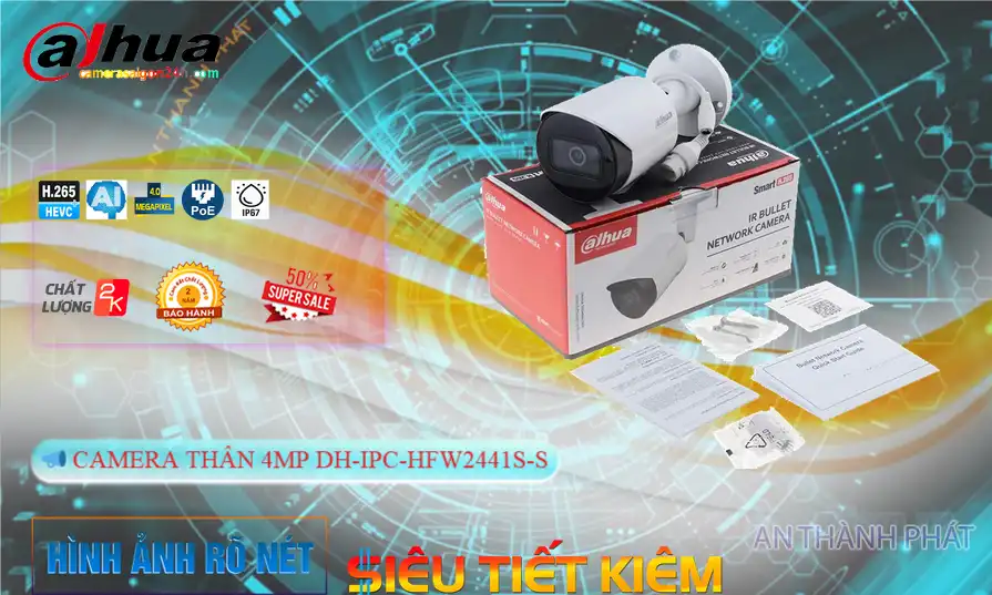 DH-IPC-HFW2441S-S sắc nét Dahua