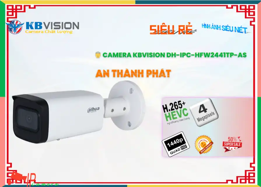DH-IPC-HFW2441TP-AS sắc nét Dahua