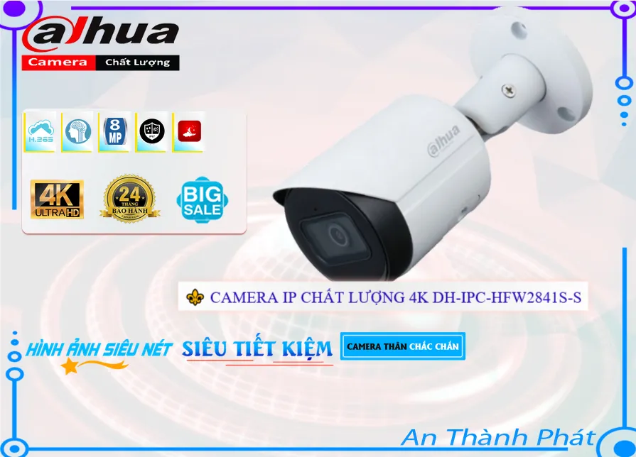 DH-IPC-HFW2841S-S Camera An Ninh Giá rẻ DH-IPC-HFW2841S-S Camera An Ninh Giá rẻ