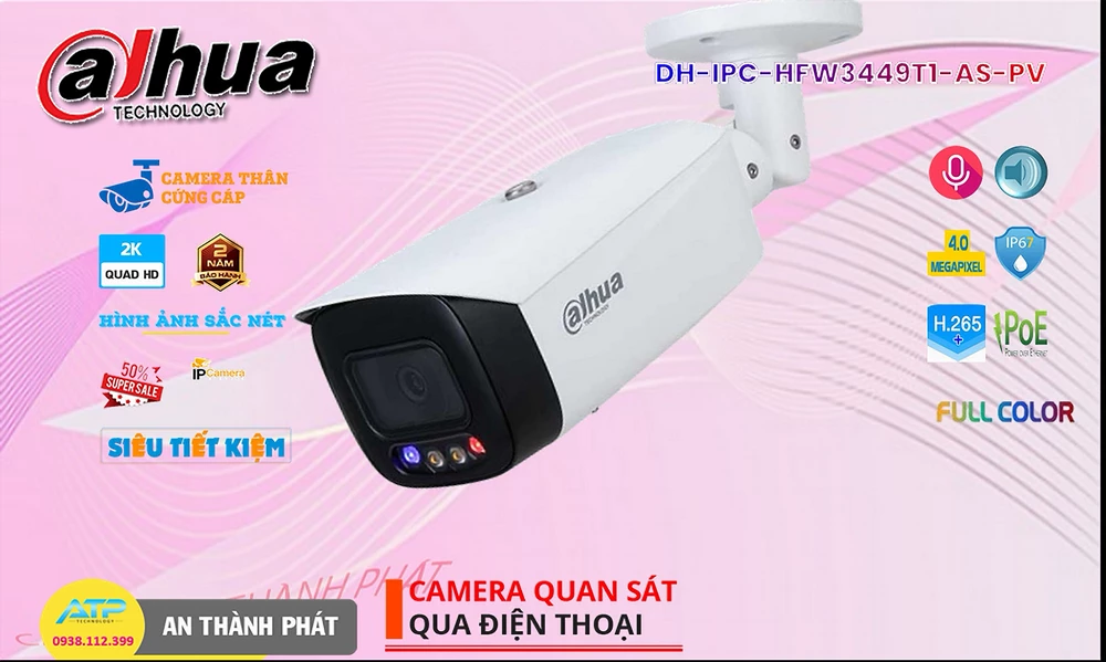 Camera DH-IPC-HFW3449T1-AS-PV  Dahua