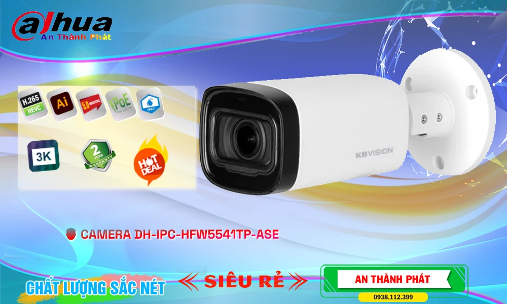 DH-IPC-HFW5541TP-ASE sắc nét Dahua ➠