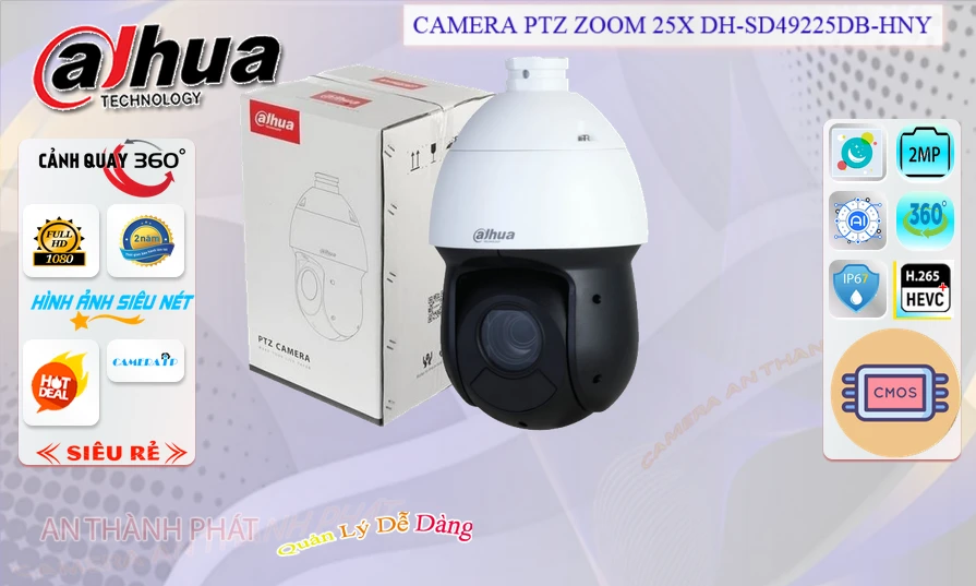 DH-SD49225DB-HNY sắc nét Dahua
