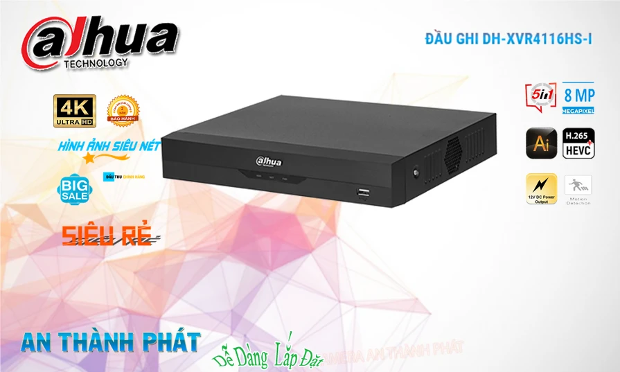 Đầu Ghi Dahua 16 kênh DH-XVR4116HS-I Giá Rẻ