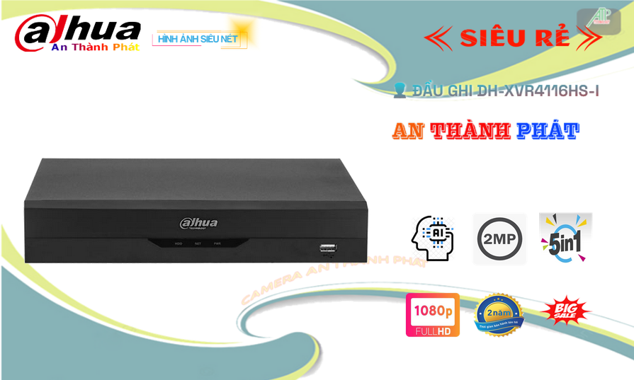 Đầu Ghi Dahua 16 kênh DH-XVR4116HS-I Giá Rẻ