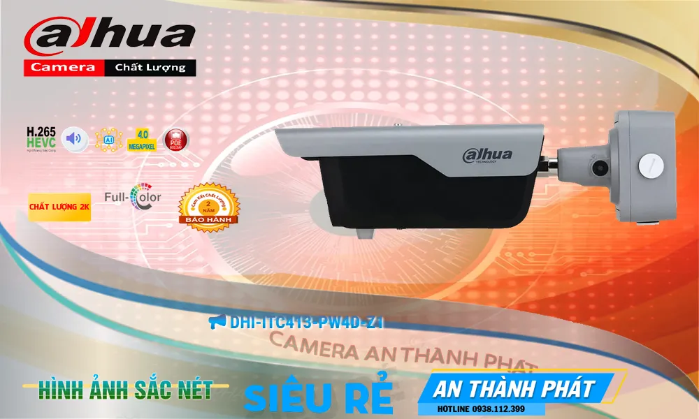 Camera DHI-ITC413-PW4D-Z1  Dahua Thiết kế Đẹp ✨