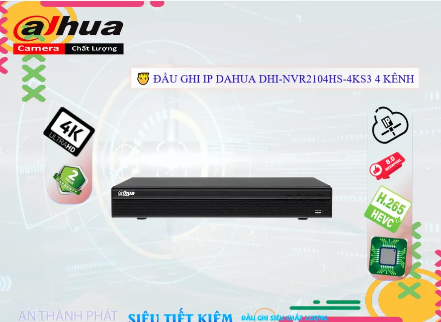 Đầu Ghi Dahua Giá rẻ DHI-NVR2104HS-4KS3 Đầu Ghi Dahua Giá rẻ DHI-NVR2104HS-4KS3