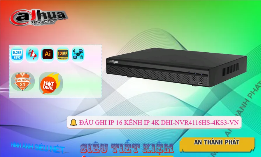 Đầu Thu KTS Dahua DHI-NVR4116HS-4KS3-VN Giá rẻ