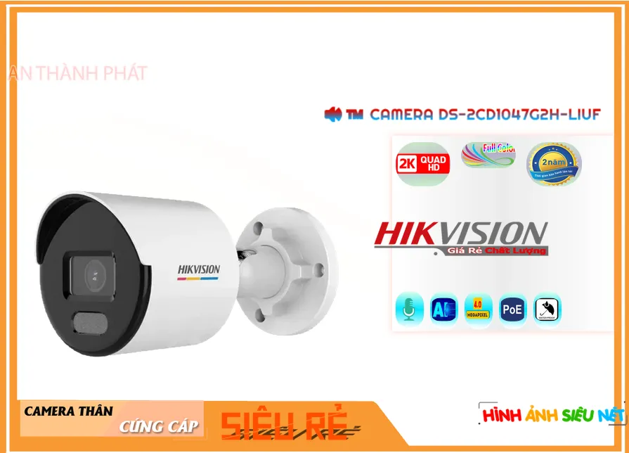 DS-2CD1047G2H-LIUF sắc nét Hikvision DS-2CD1047G2H-LIUF sắc nét Hikvision