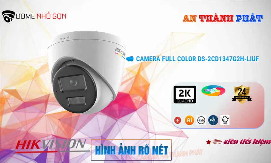 DS-2CD1347G2H-LIUF sắc nét Hikvision