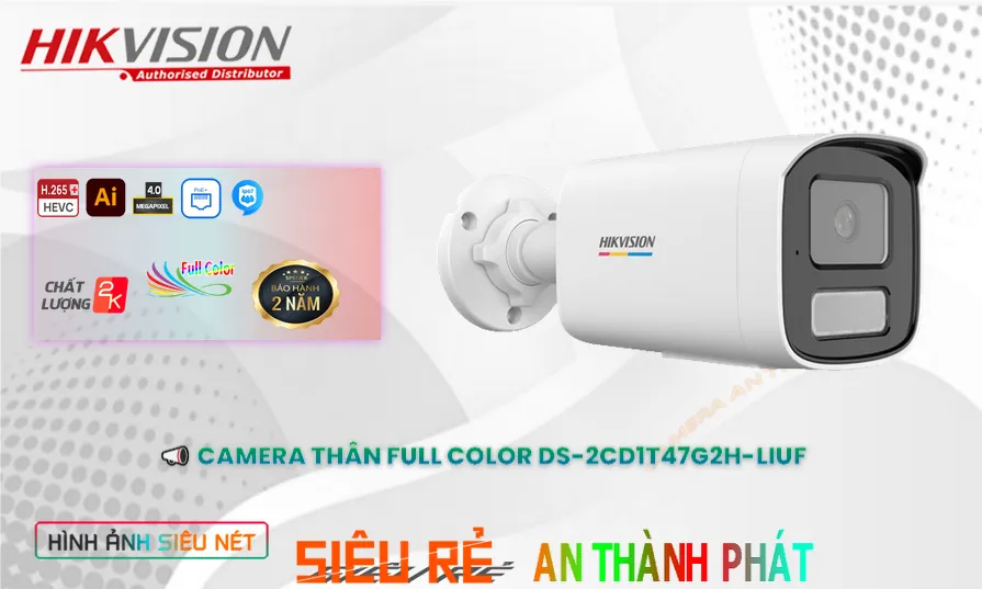 DS-2CD1T47G2H-LIUF sắc nét Hikvision