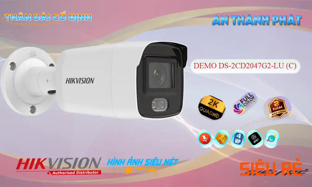DS-2CD2047G2-LU (C) sắc nét Hikvision ➠