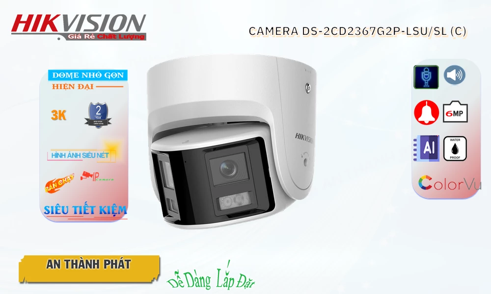 Camera DS-2CD2367G2P-LSU/SL(C)  Hikvision