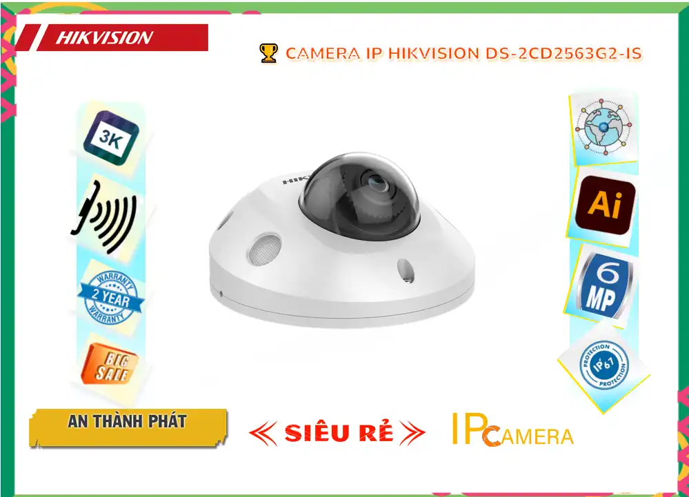 Camera Hikvision DS-2CD2563G2-IS,DS-2CD2563G2-IS rẻ nhất, Camera quan sát DS-2CD2563G2-IS Tốt nhất,DS-2CD2563G2-IS Cấp Nguồ Qua Dây Mạng  giá mới nhất,DS-2CD2563G2-IS Giá Khuyến Mãi,Nhà Phân Phối DS-2CD2563G2-IS Hình ảnh sắc nét với Ultra 4k lite ,Điểm bán DS-2CD2563G2-IS,DS-2CD2563G2-IS rẻ nhất,DS-2CD2563G2-IS Tốt nhất