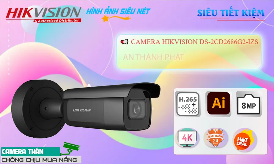 DS-2CD2686G2-IZS sắc nét Hikvision DS-2CD2686G2-IZS sắc nét Hikvision
