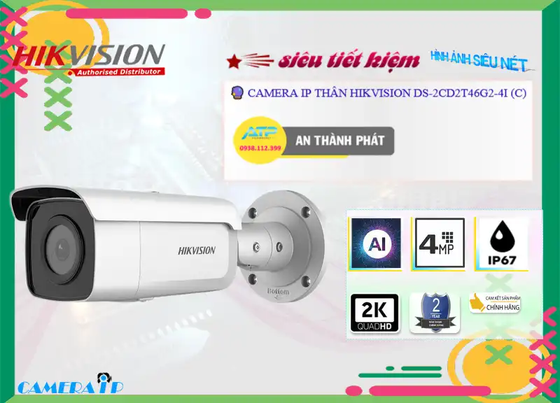 Camera Hikvision DS-2CD2T46G2-4I (C),DS-2CD2T46G2-4I (C) giá mới nhấtDS-2CD2T46G2-4I (C) Chính hãng,DS 2CD2T46G2 4I (C),Giá Bán DS-2CD2T46G2-4I (C) Ultra 2k 4.0 MP ,Điểm bán  Loại Camera an ninh DS-2CD2T46G2-4I (C),DS-2CD2T46G2-4I (C) giá mới nhất,DS-2CD2T46G2-4I (C) Chính hãng,Giá ,Nhà Phân Phối DS-2CD2T46G2-4I (C)