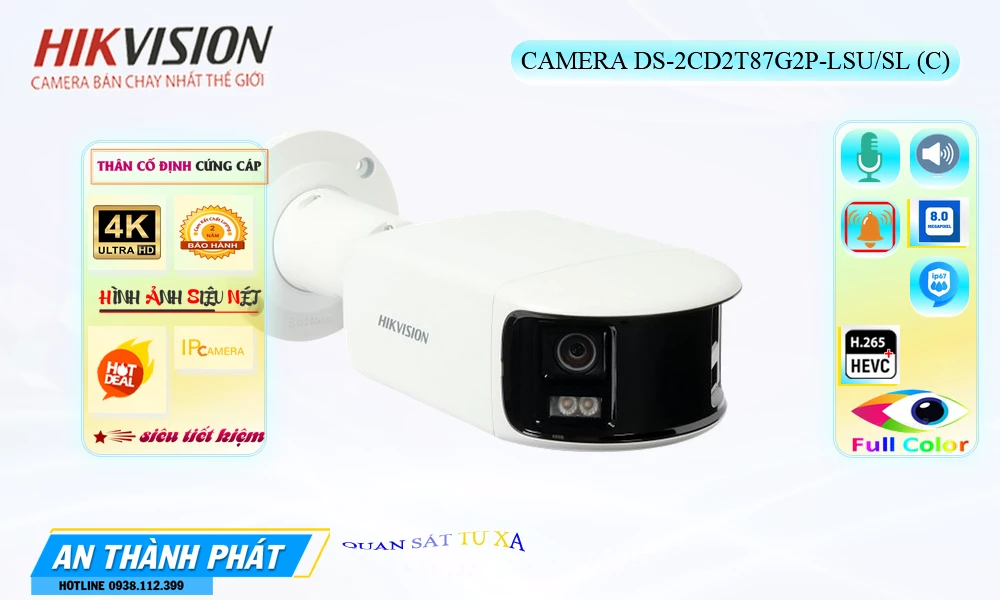 Camera  Hikvision Chất Lượng DS-2CD2T87G2P-LSU/SL(C)
