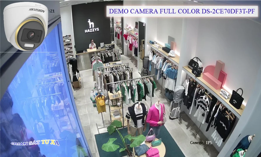 Camera Dome Hikvision DS-2CE70DF3T-PF ColorVu 2.0MP