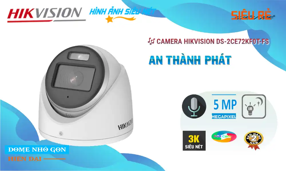 DS-2CE72KF0T-FS sắc nét Hikvision ➠