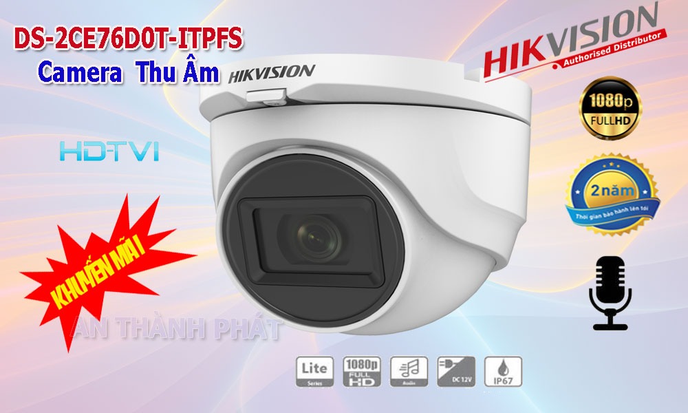 lắp camera wifi văn phòng có micro thi âm hikvision