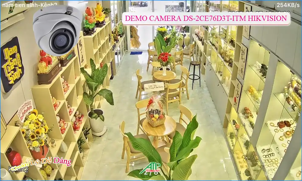 ➠  DS-2CE76D3T-ITM sắc nét Hikvision