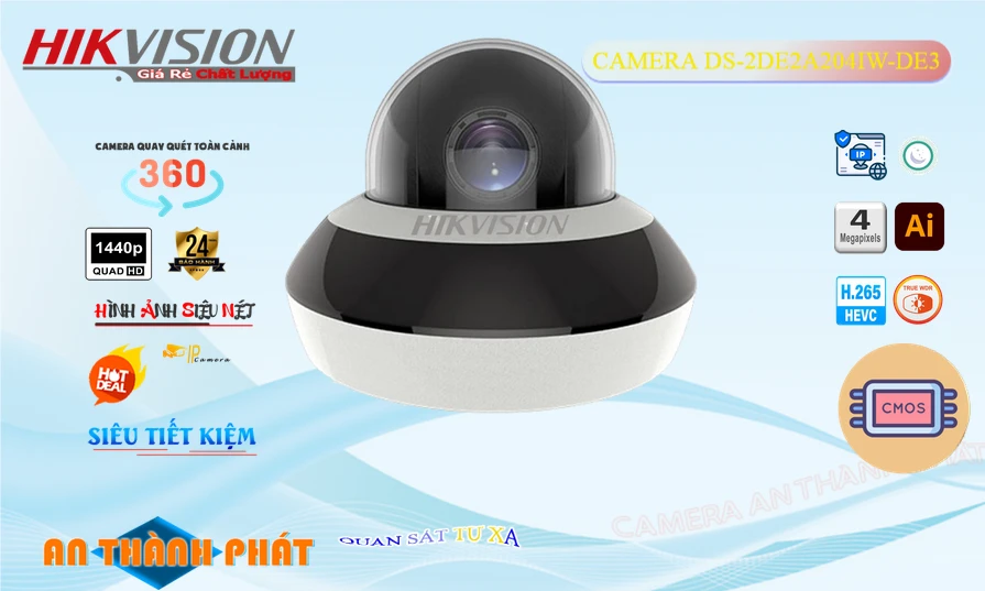Camera IP mini speed dome 2MP HIKVISION DS-2DE2A204IW-DE3 Camera IP mini speed dome 2MP HIKVISION DS-2DE2A204IW-DE3