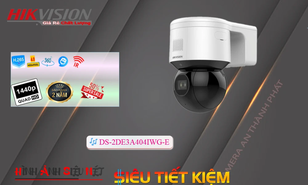 DS-2DE3A404IWG-E sắc nét Hikvision