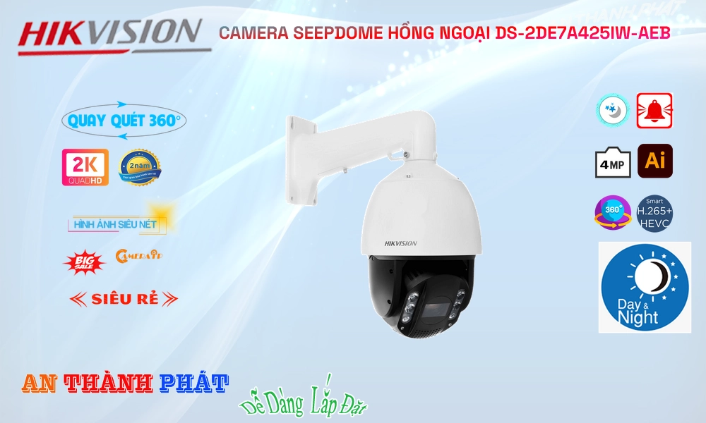 Camera Hikvision DS-2DE7A425IW-AEB Mẫu Đẹp Camera Hikvision DS-2DE7A425IW-AEB Mẫu Đẹp