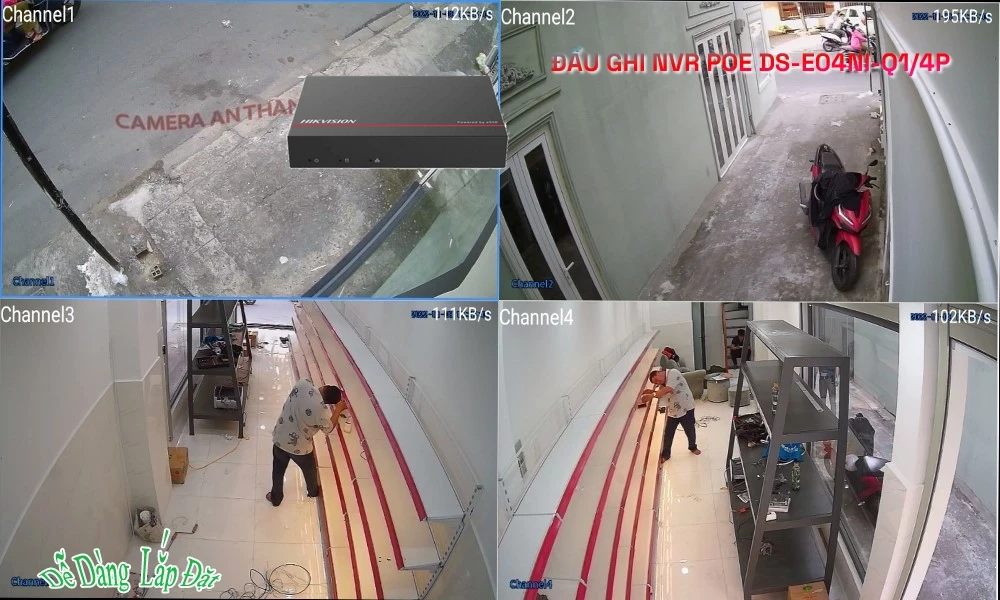 DS-E04NI-Q1/4P Sắc Nét Hikvision