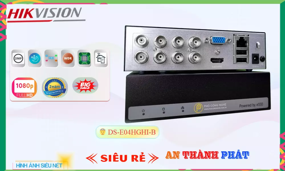 DS-E08HGHI-B sắc nét Hikvision ➠