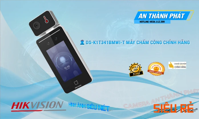Máy Kiểm Soát Vào Ra DS-K1T341BMWI-T Máy Kiểm Soát Vào Ra DS-K1T341BMWI-T