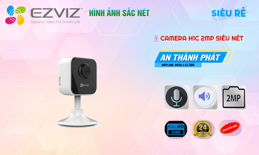 H1C 2MP Camera IP Không Dây Wifi Ezviz