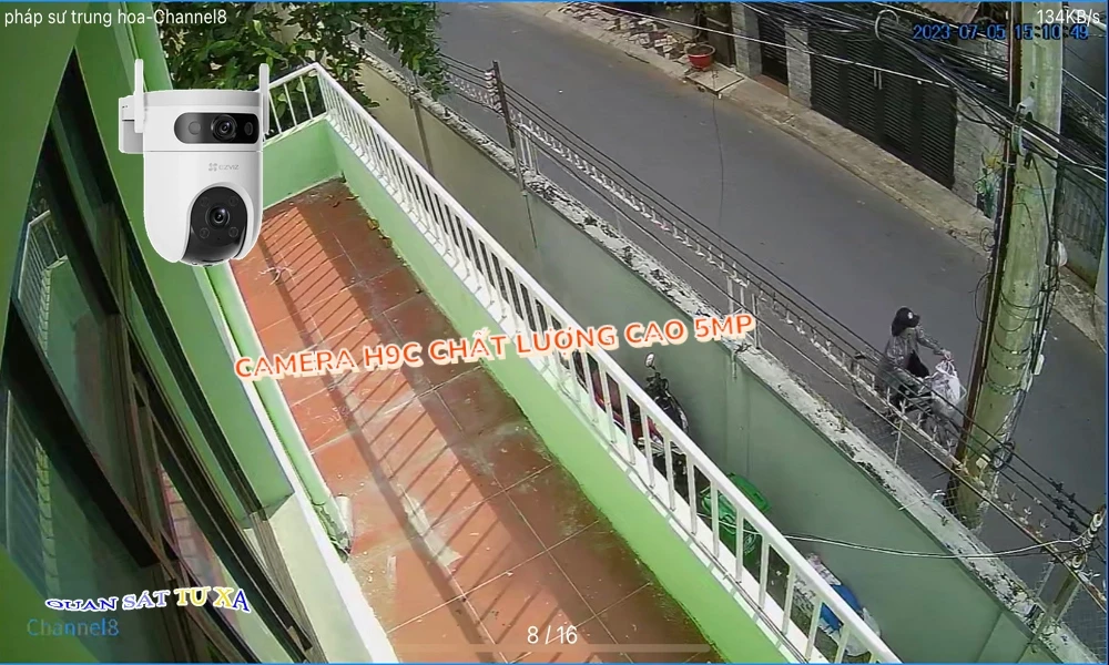 Camera Không Dây H9C (5MP+5MP) Wifi Ezviz ✲