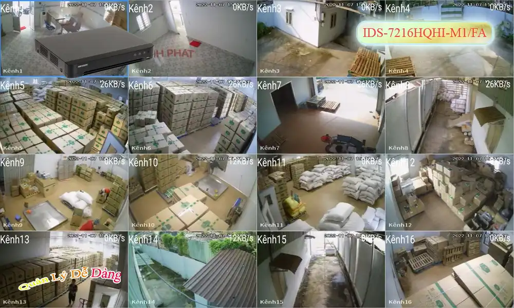 ➠  IDS-7216HQHI-M1/FA sắc nét Hikvision