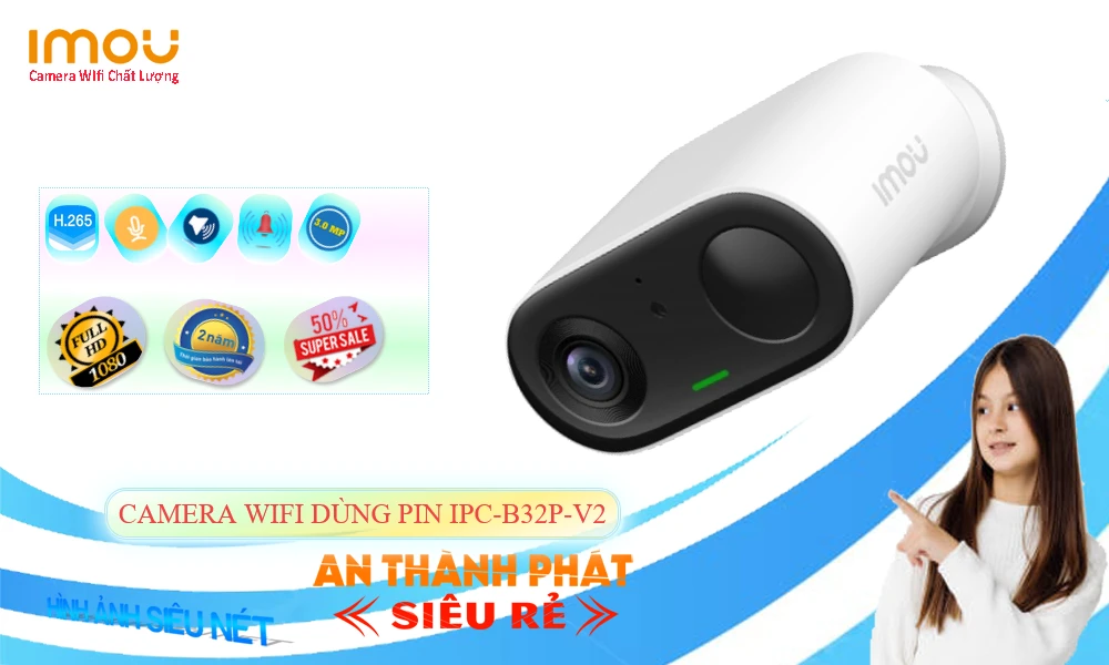 Camera Imou Dùng Pin IPC-B32P-V2
