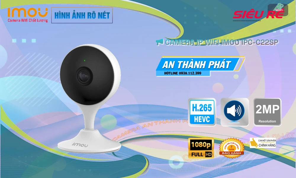 ➠  IPC-C22SP sắc nét Wifi Imou