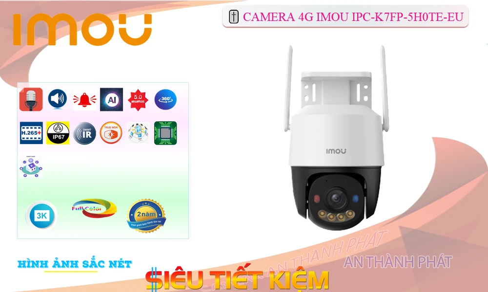 Camera Xoay 4G Imou IP IPC-K7FP-5H0TE-EU