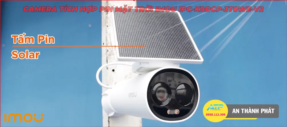 Camera Wifi Imou Giá tốt Wifi cấu Hình Cảm biến chuyển động IPC-K9DCP-3T0WE-V2 Camera Wifi Imou IPC-K9DCP-3T0WE-V2 Tích Hợp Pin Năng Lượng Mặt Trời